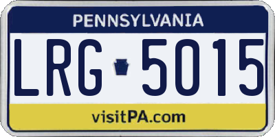 PA license plate LRG5015