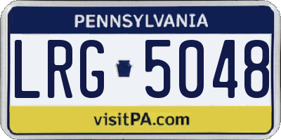 PA license plate LRG5048