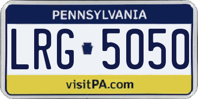 PA license plate LRG5050