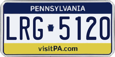 PA license plate LRG5120
