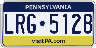 PA license plate LRG5128