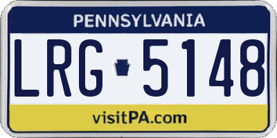 PA license plate LRG5148