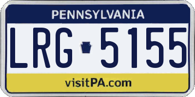 PA license plate LRG5155