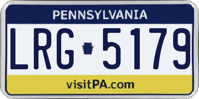 PA license plate LRG5179