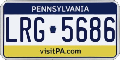 PA license plate LRG5686