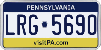 PA license plate LRG5690