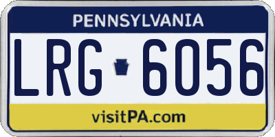 PA license plate LRG6056