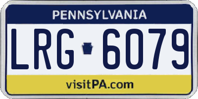 PA license plate LRG6079