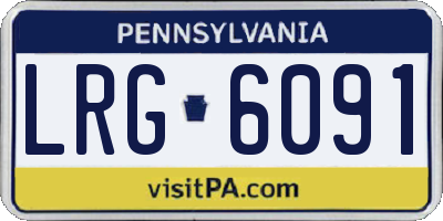 PA license plate LRG6091
