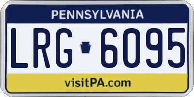 PA license plate LRG6095