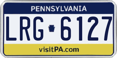 PA license plate LRG6127