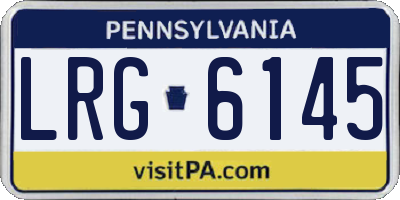 PA license plate LRG6145
