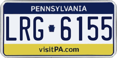 PA license plate LRG6155