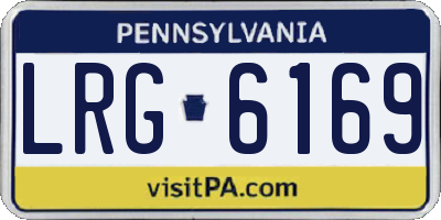 PA license plate LRG6169