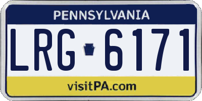 PA license plate LRG6171