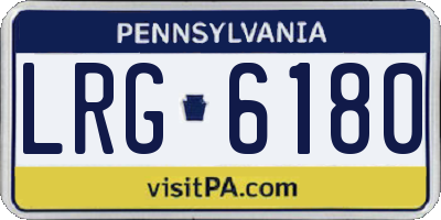 PA license plate LRG6180
