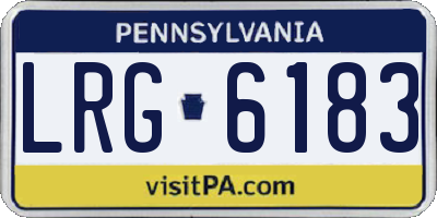 PA license plate LRG6183