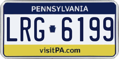 PA license plate LRG6199
