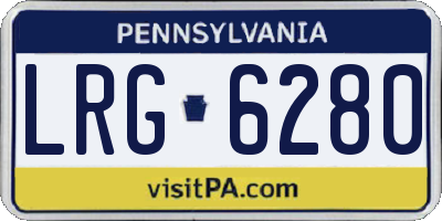 PA license plate LRG6280
