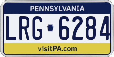 PA license plate LRG6284