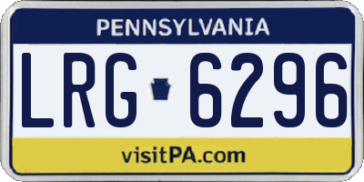 PA license plate LRG6296