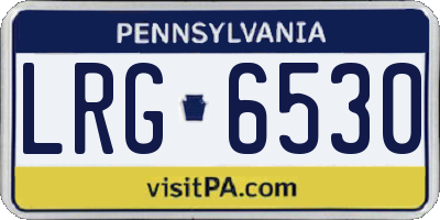 PA license plate LRG6530