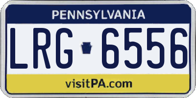 PA license plate LRG6556