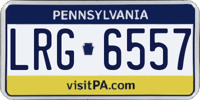 PA license plate LRG6557