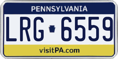 PA license plate LRG6559