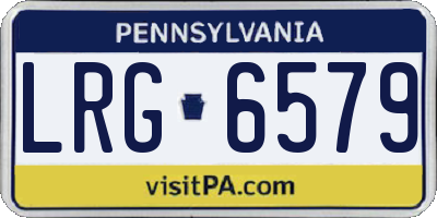 PA license plate LRG6579