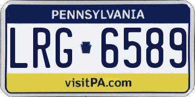 PA license plate LRG6589