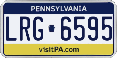 PA license plate LRG6595