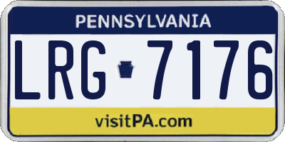 PA license plate LRG7176