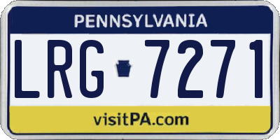 PA license plate LRG7271