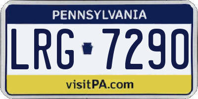 PA license plate LRG7290