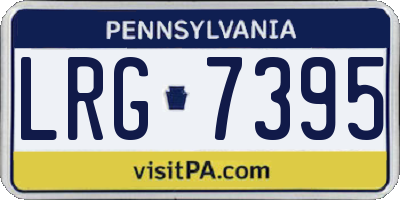 PA license plate LRG7395