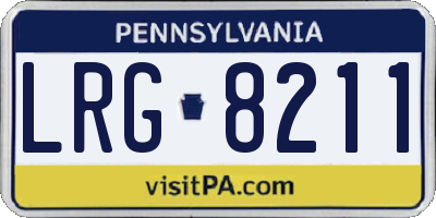 PA license plate LRG8211