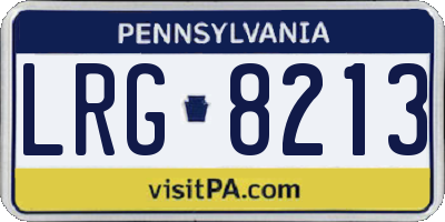 PA license plate LRG8213