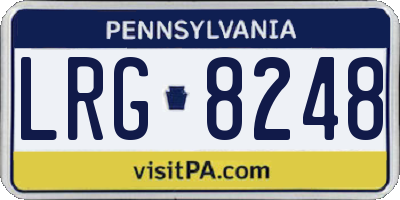PA license plate LRG8248