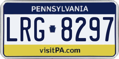 PA license plate LRG8297