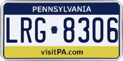 PA license plate LRG8306