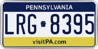 PA license plate LRG8395