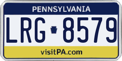 PA license plate LRG8579