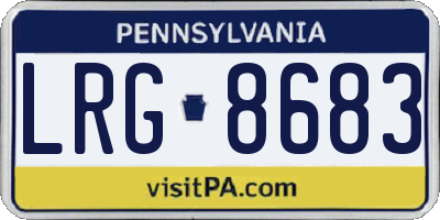 PA license plate LRG8683