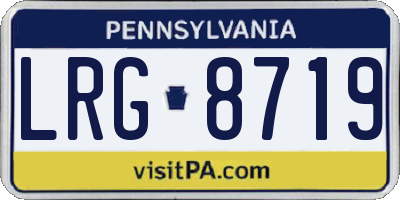 PA license plate LRG8719