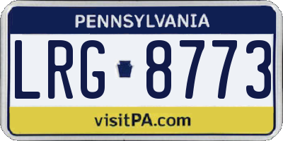 PA license plate LRG8773