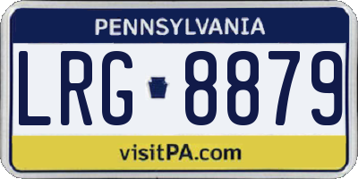 PA license plate LRG8879