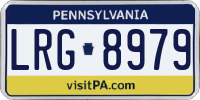 PA license plate LRG8979