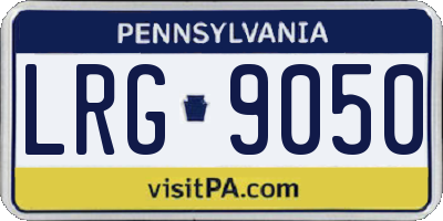 PA license plate LRG9050