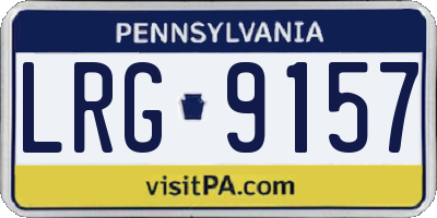PA license plate LRG9157
